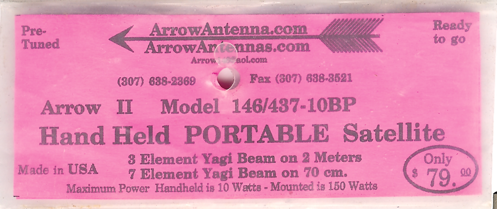 Arrow Antenna Front Tag